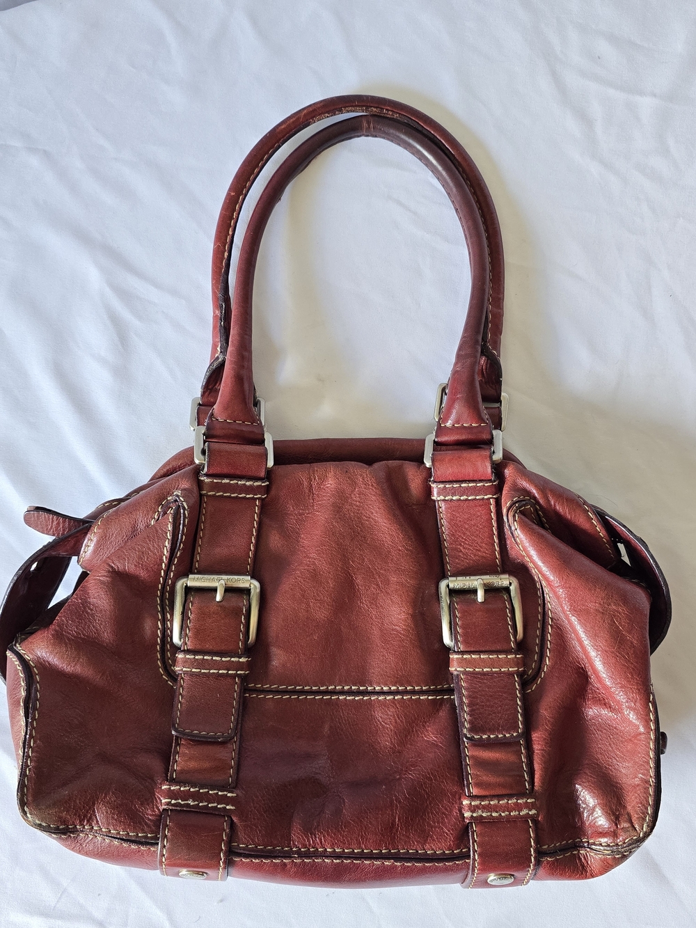 Vintage Michael Kors Brooksville Leather Satchel Purse